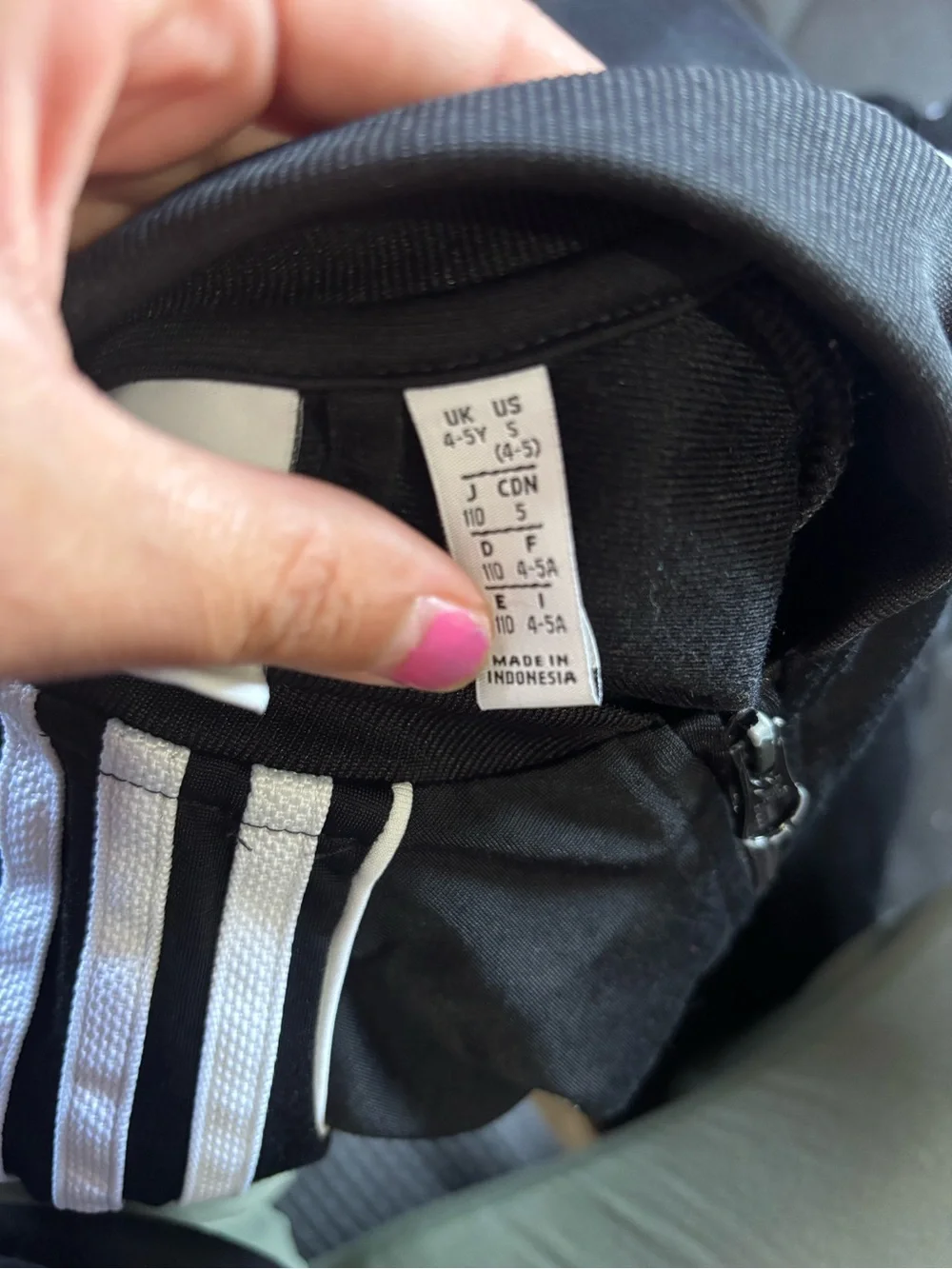 adidas Black Jogger Pants with White 3-Stripes